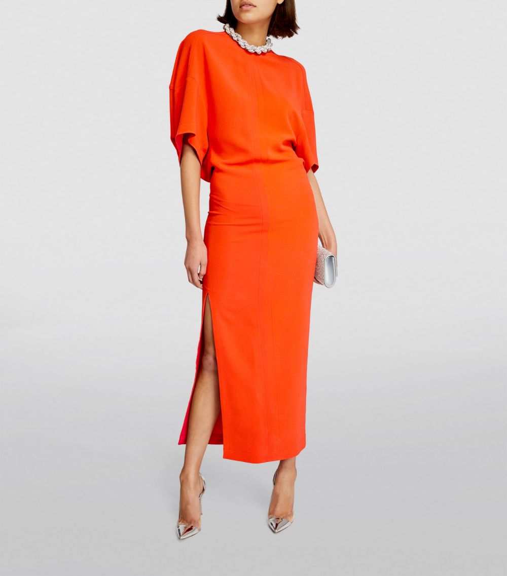Embellished Neckline Maxi Dress