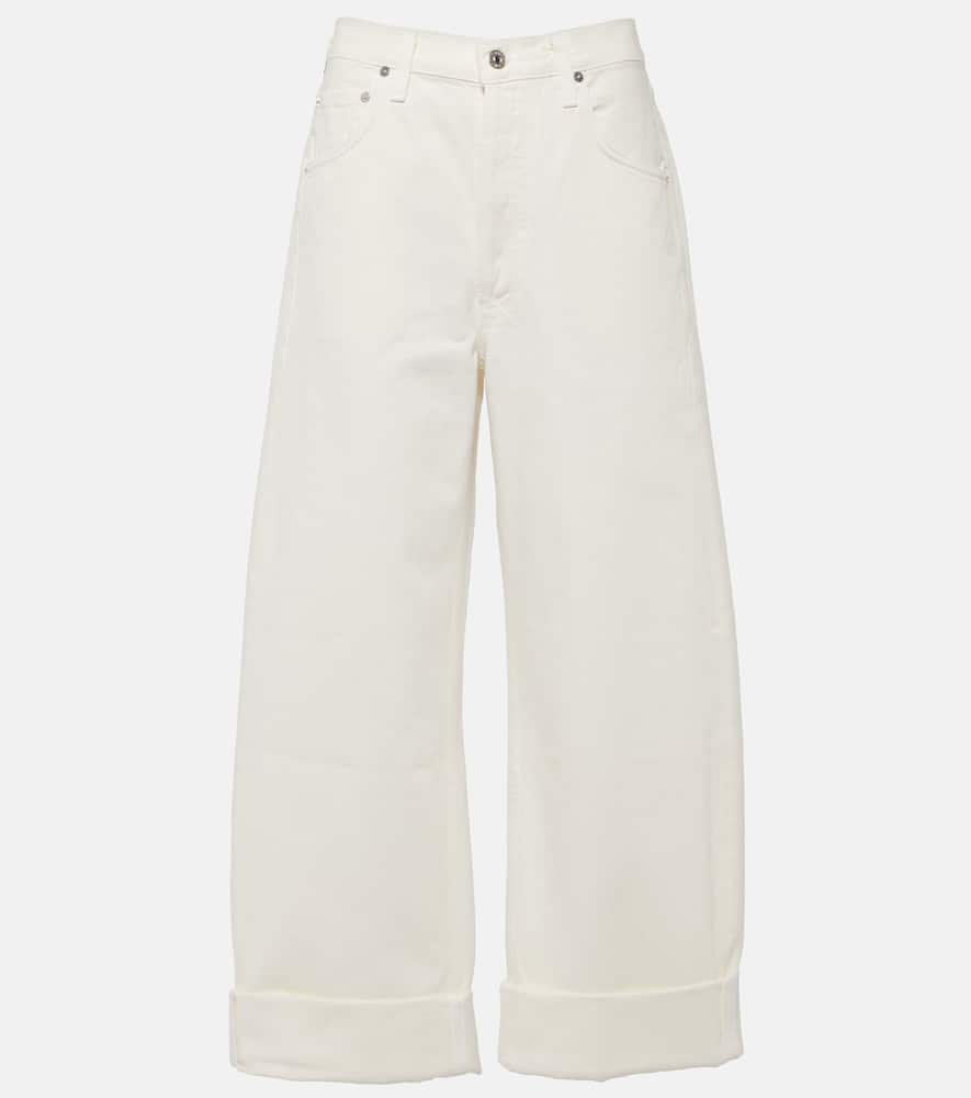 Ayla mid-rise wide-leg jeans