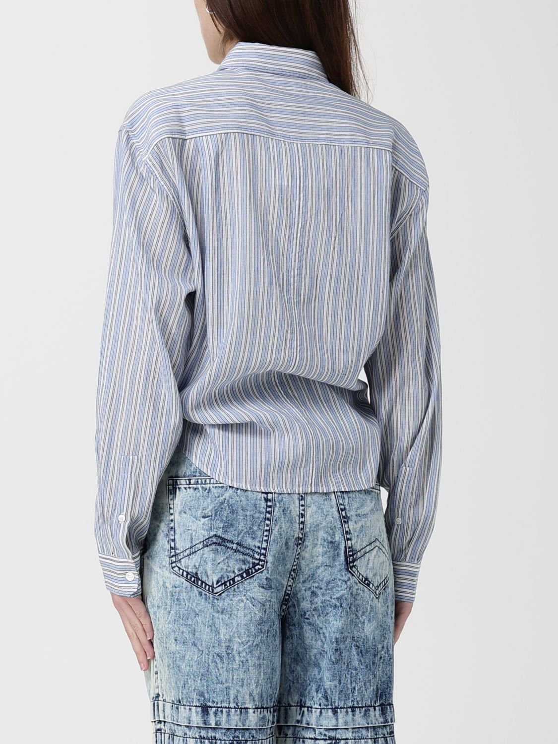 Shirt Woman color Gnawed Blue