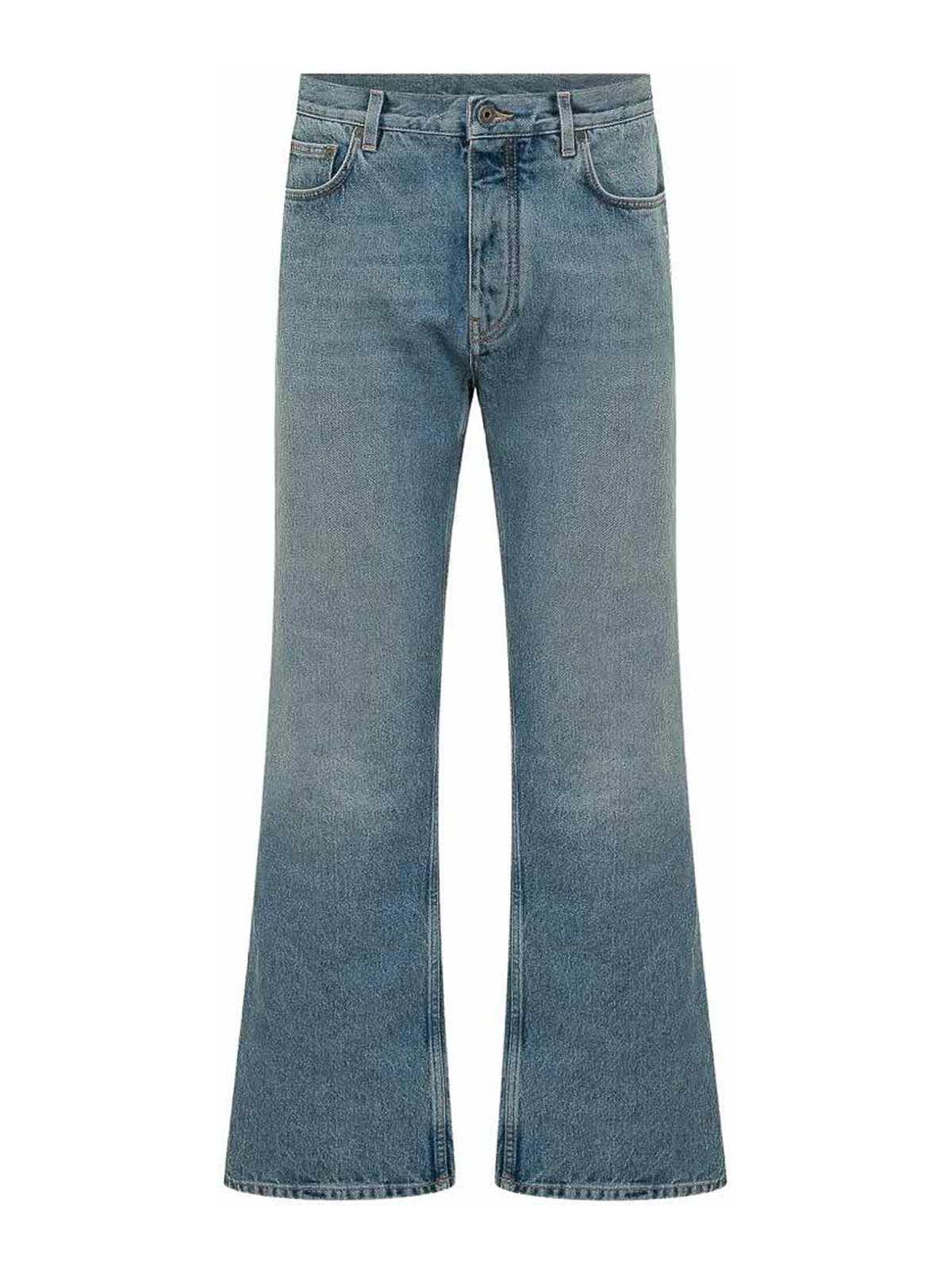 Medium Blue Cotton Jeans