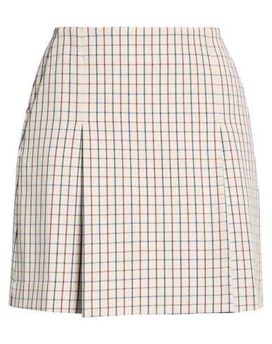 Woman Mini skirt Ivory Size 0 Polyester, Elastane