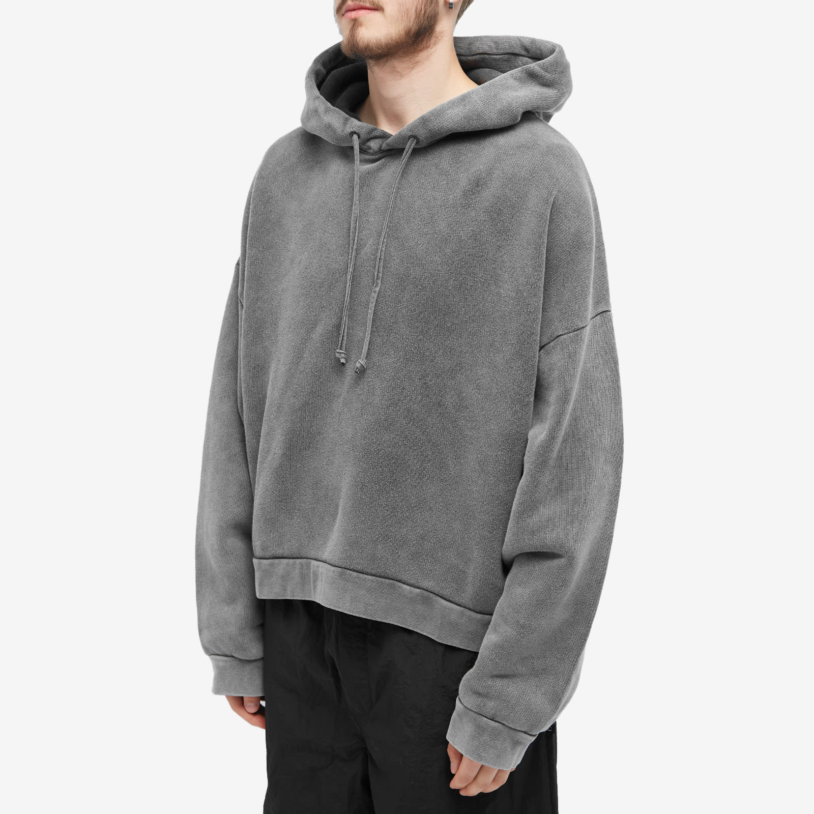 Men's Fester Vintage Hoodie in Faded Black, Size Large
