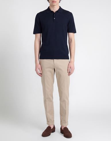 Man Polo shirt Navy Size M Cotton
