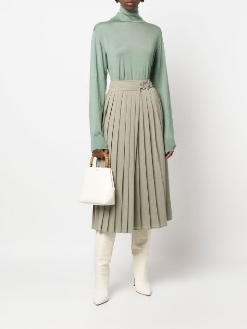 Goji bamboo-handle tote bag