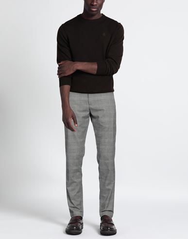 Man Pants Grey Size 36 Polyester, Viscose, Elastane