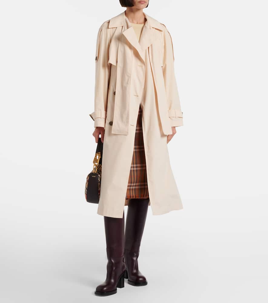 Belted trench coat