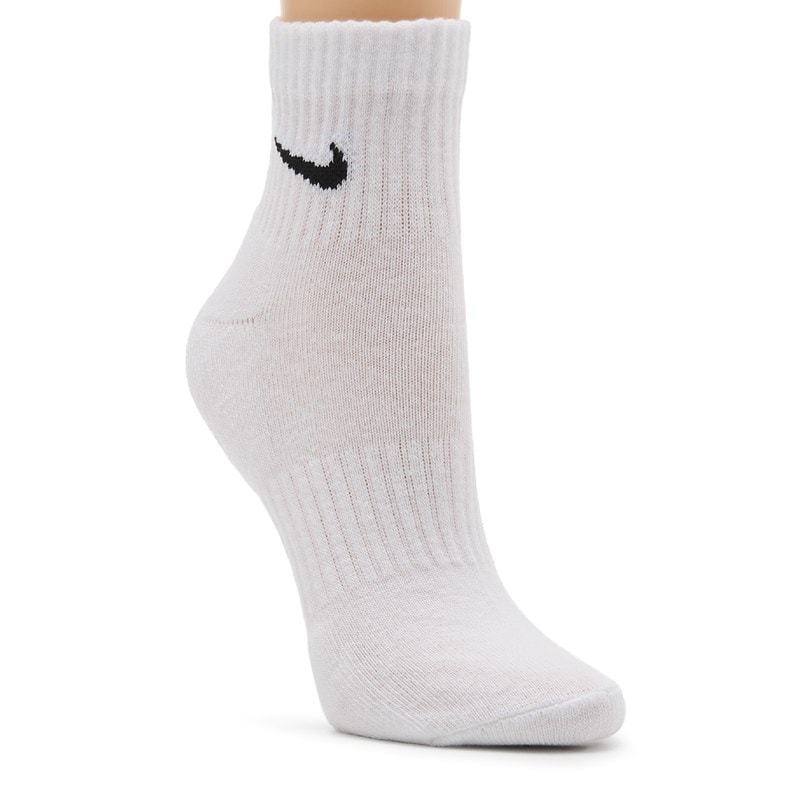 6 Pack Medium Everyday Cushioned Ankle Socks (White/Grey/Black)