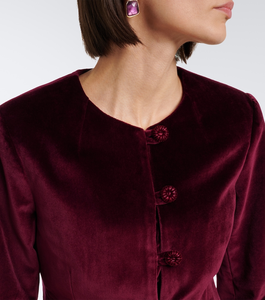 Maria cotton velvet jacket