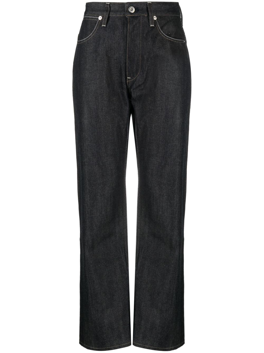 Five-pocket cotton jeans - Blue