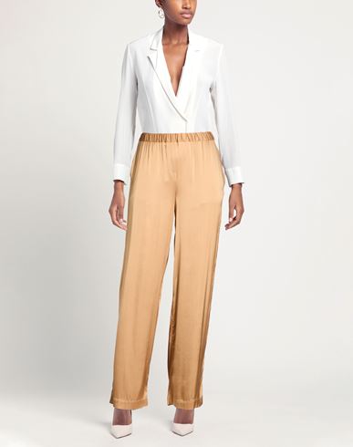 Woman Pants Camel Size S Viscose, Elastane