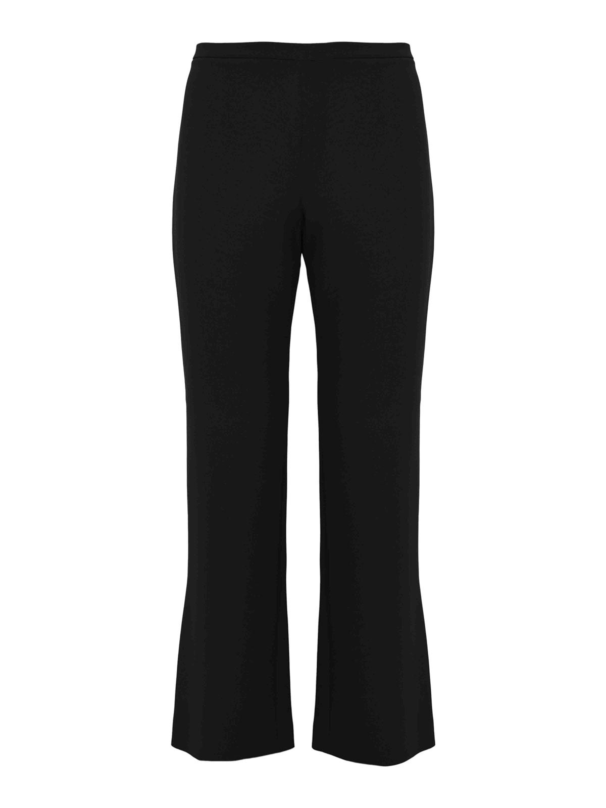 Viscose blend knit trousers