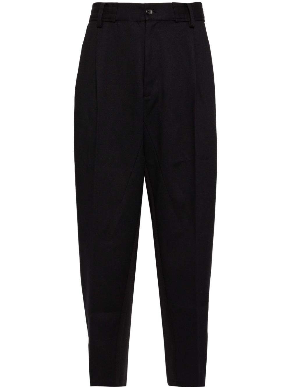 Tapered Twill trousers - Black