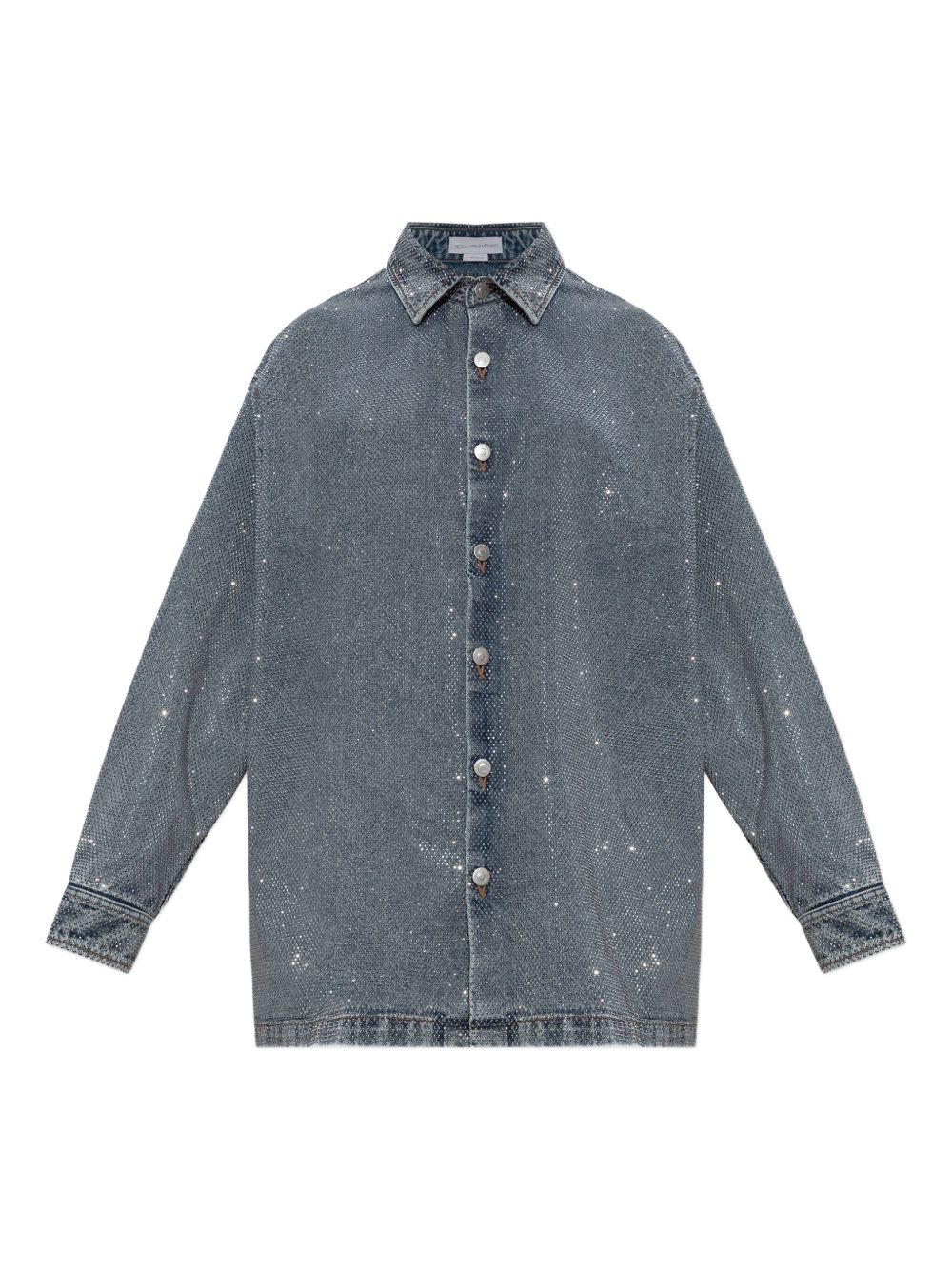 Stella McCartney rhinestone-embellished shirt - Silver
