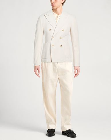 Man Blazer Beige Size 46 Cotton