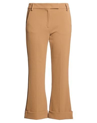 Woman Pants Camel Size 4 Polyester, Elastane