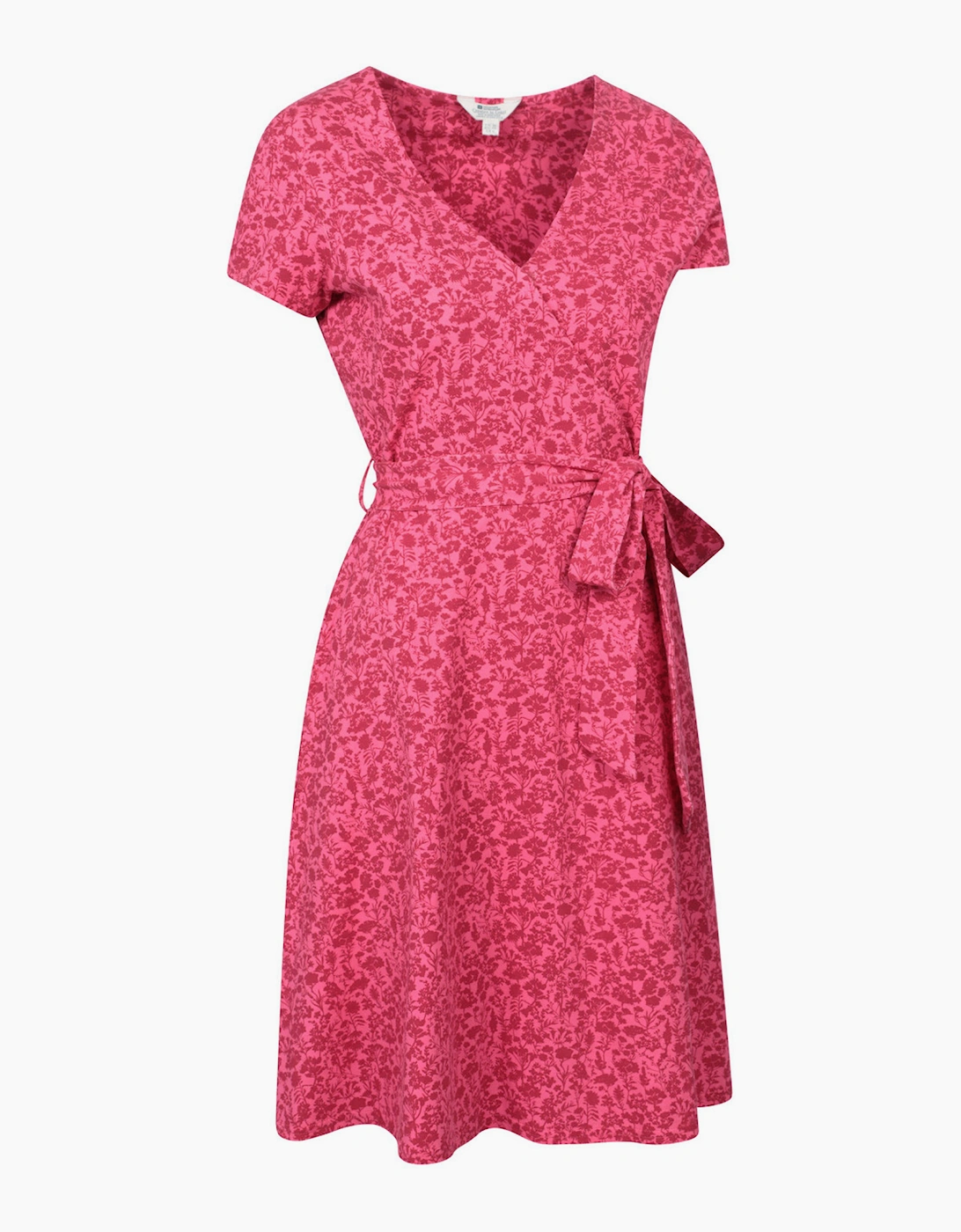 Women's Mountain Warehouse Womens/Ladies Santorini Flower Jersey Wrap Dress - Red