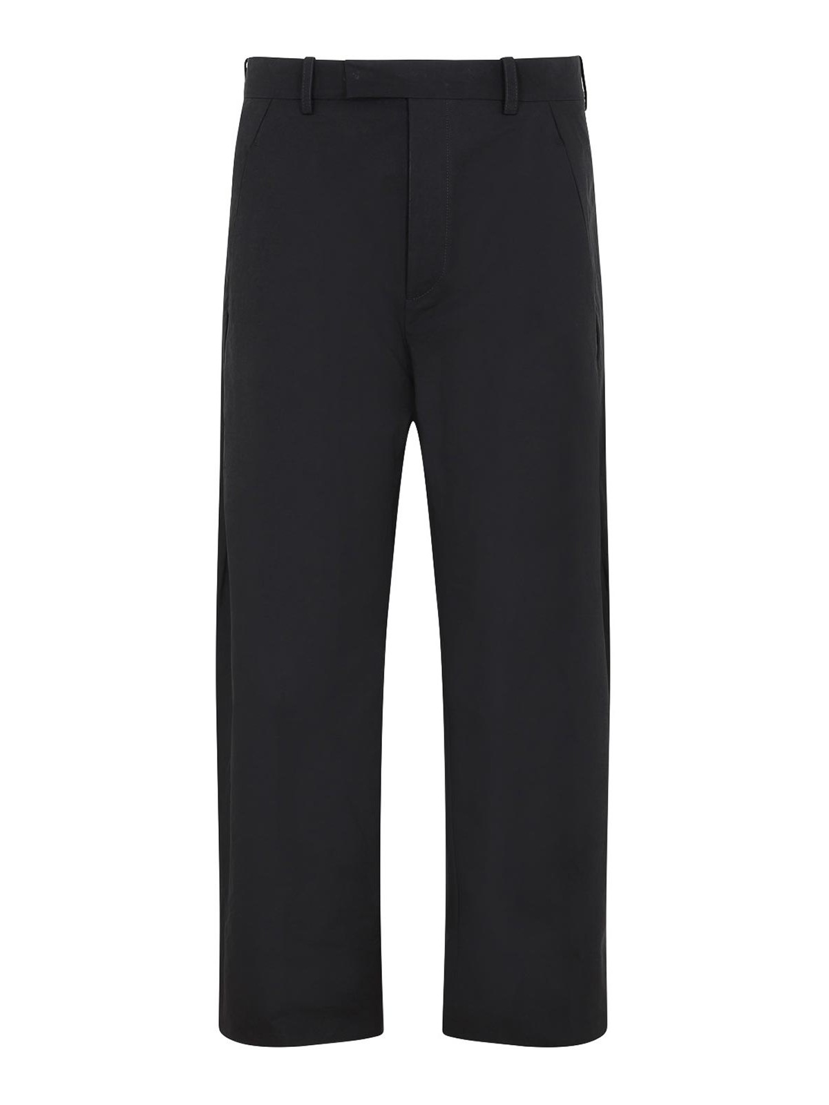 Wide-leg cropped trousers - Black