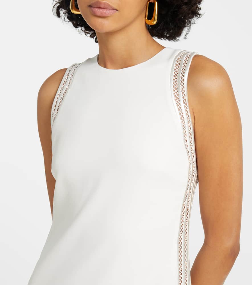Zakaria mesh-trimmed maxi dress