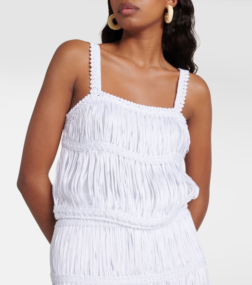 Sterling macramé cotton crop top