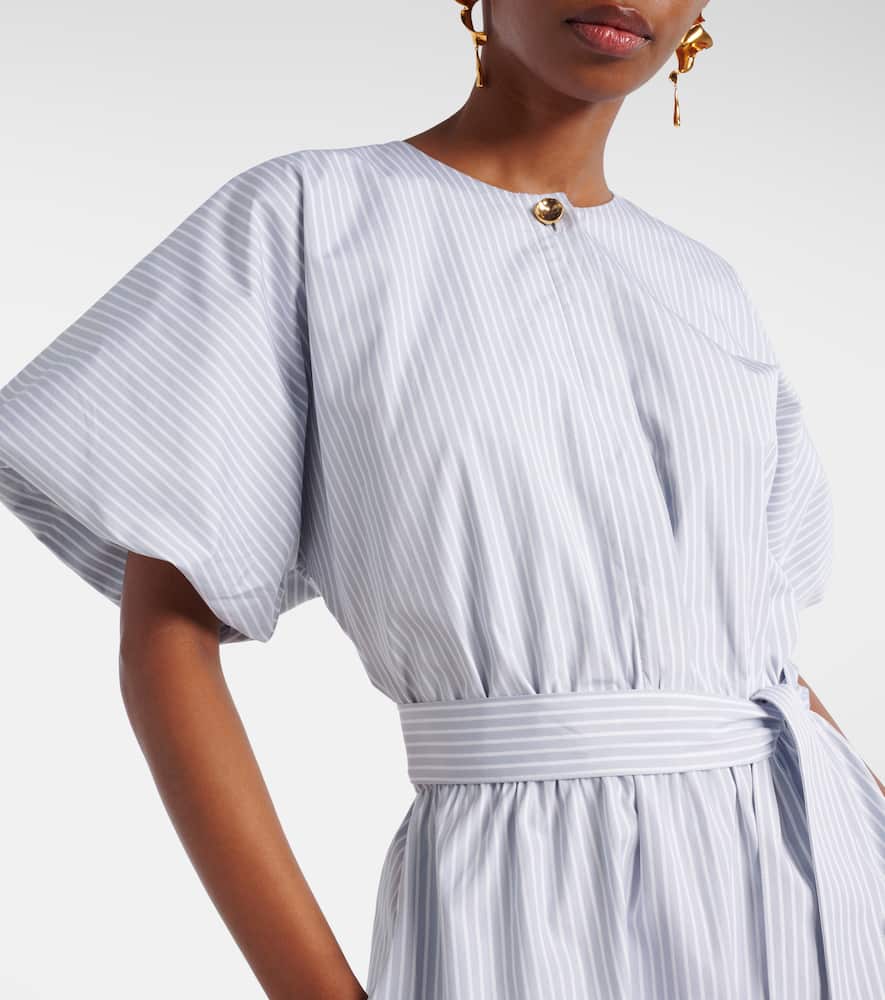 Paulina striped cotton midi dress