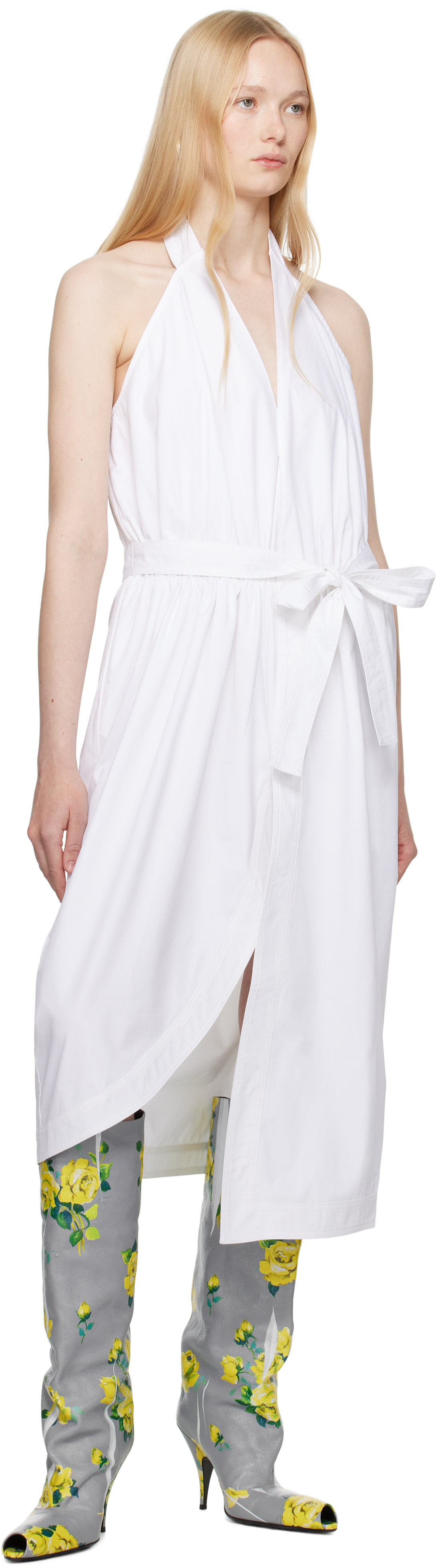 16Arlington White Vitalia Midi Dress