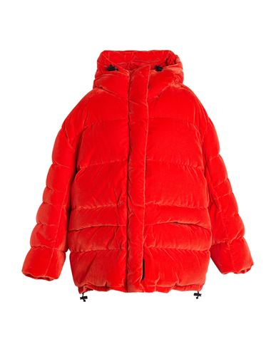 Woman Puffer Red Size 2 Cotton