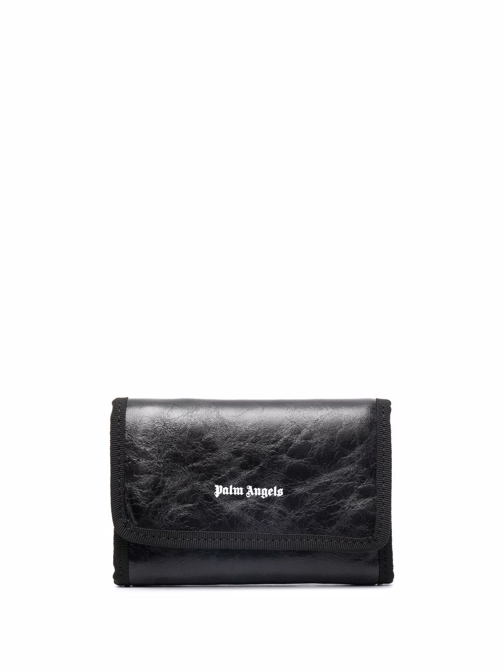 Crinkle texture wallet - Black