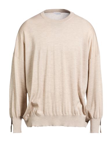 Man Sweater Beige Size M Cashmere, Silk