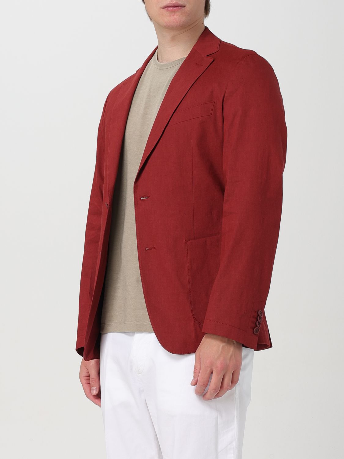 Jacket Men color Red