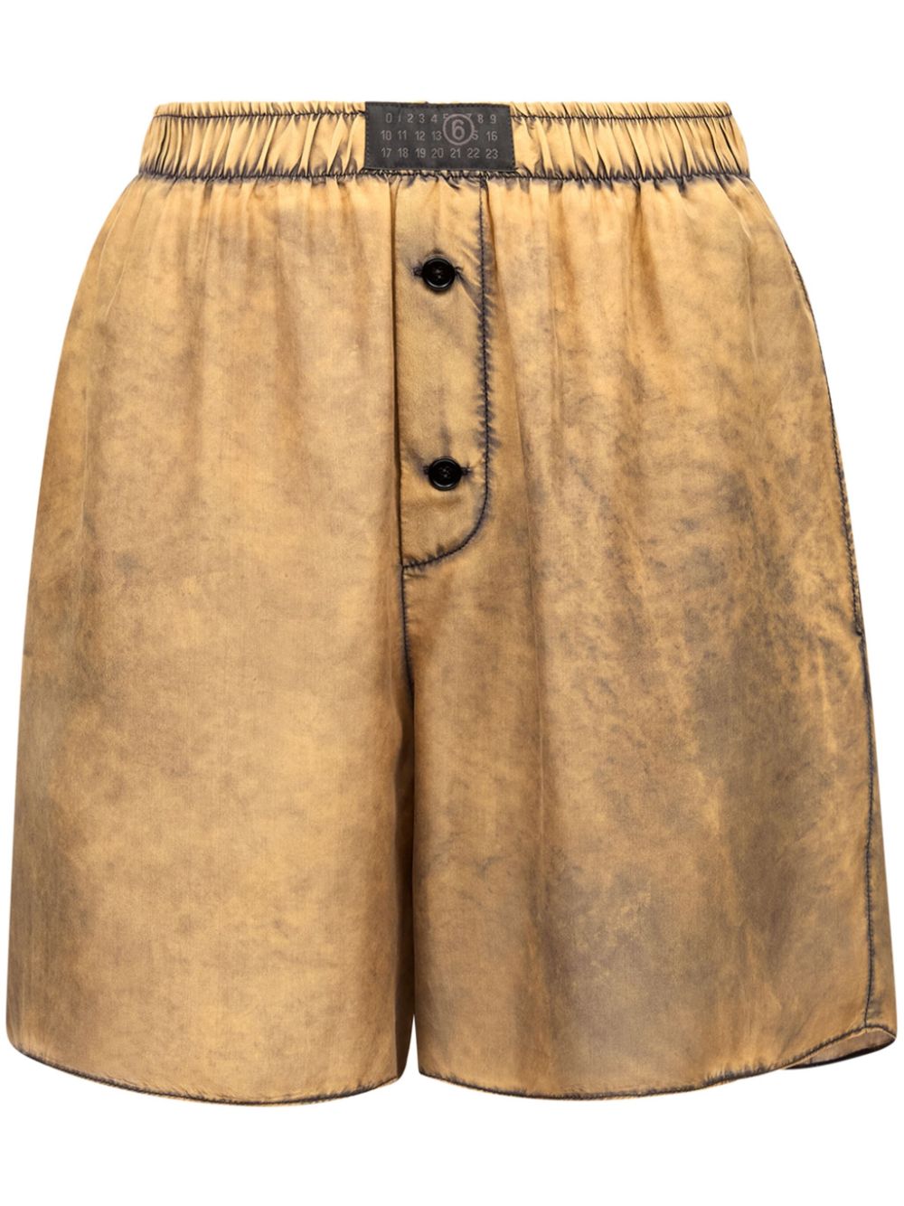 Distressed-finish shorts - Neutrals