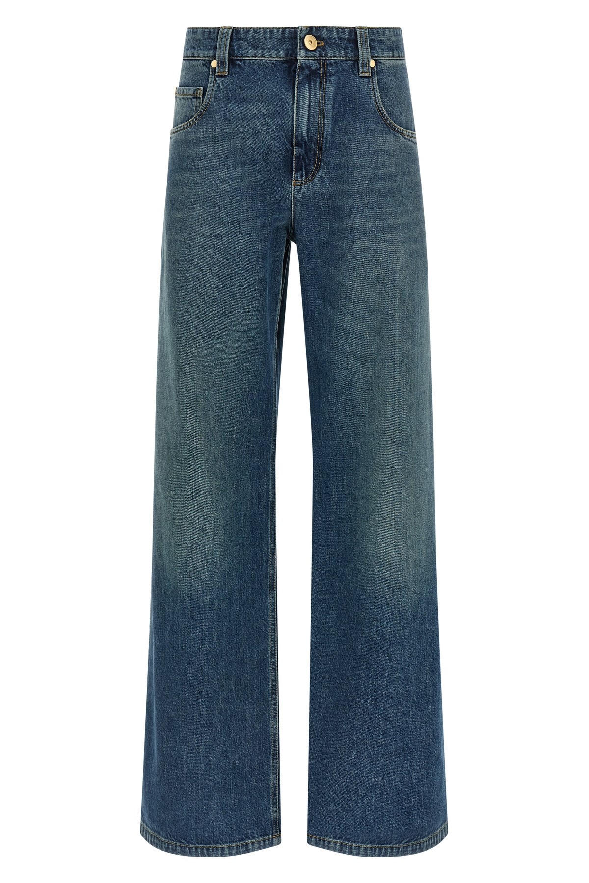 Stonewashed Denim Jeans