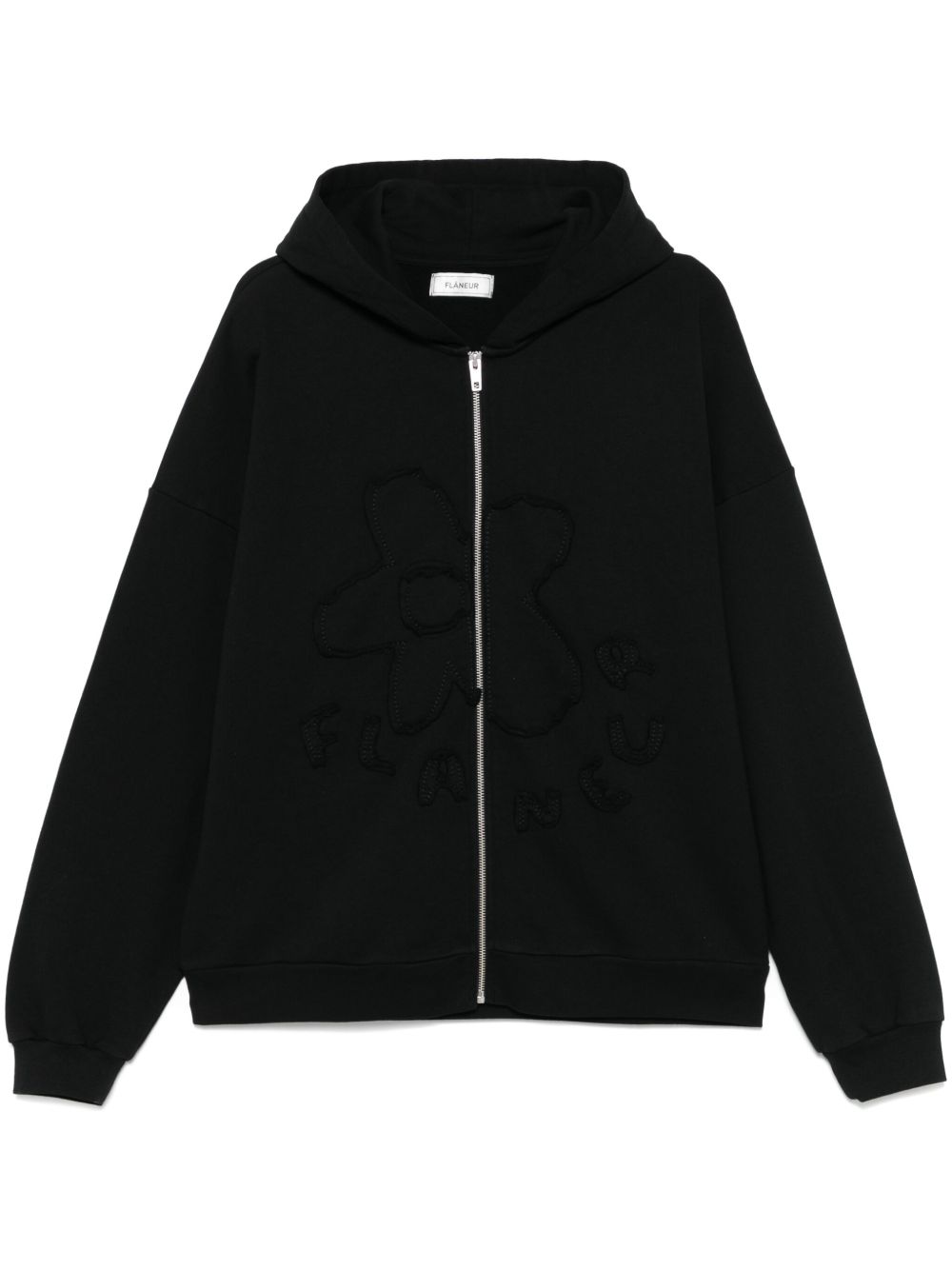 Blossom patches hoodie - Black
