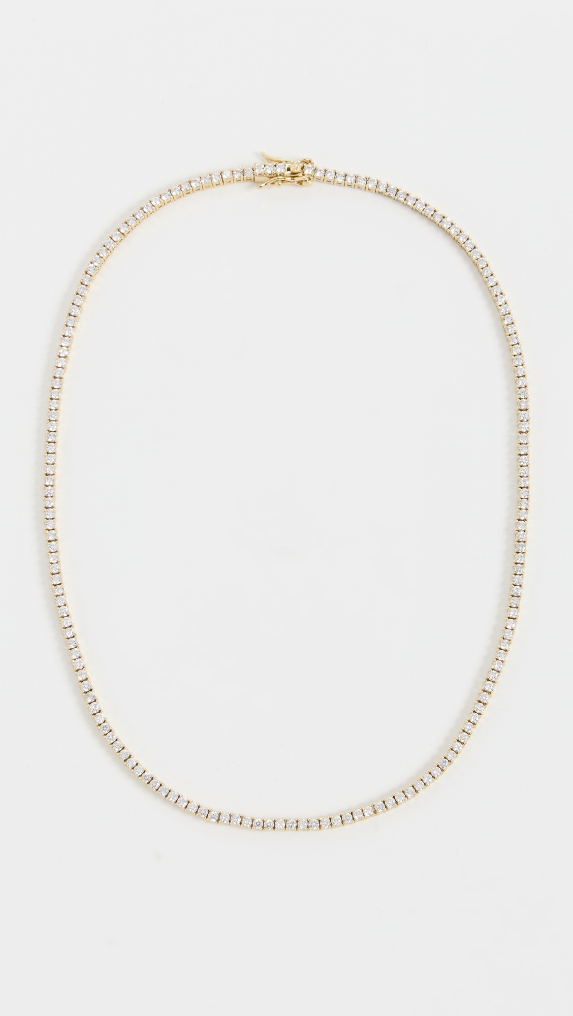 Alexa Leigh Everyday Tennis Necklace Yellow Gold One Size