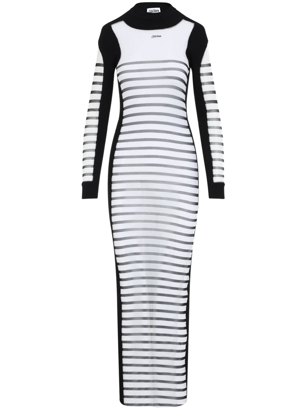 Striped dress - White