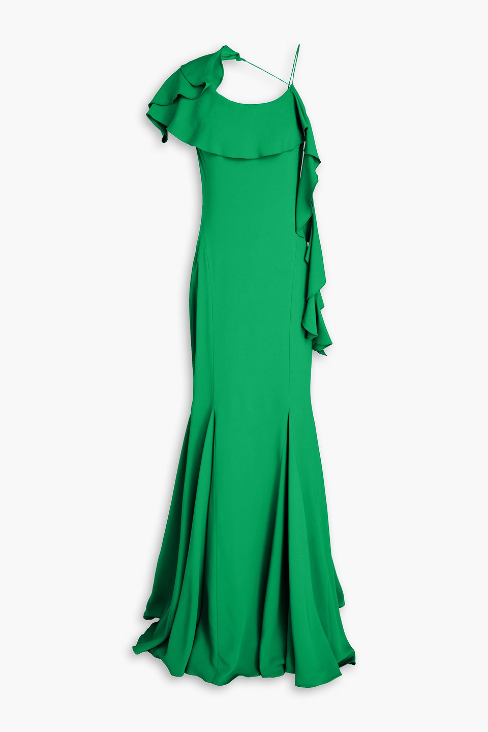 Ruffled cady gown
