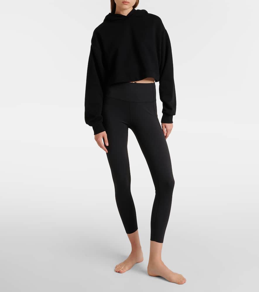 Bae cropped cotton-blend hoodie