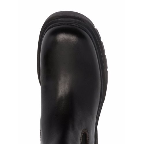 Slip-on leather boots - Brown