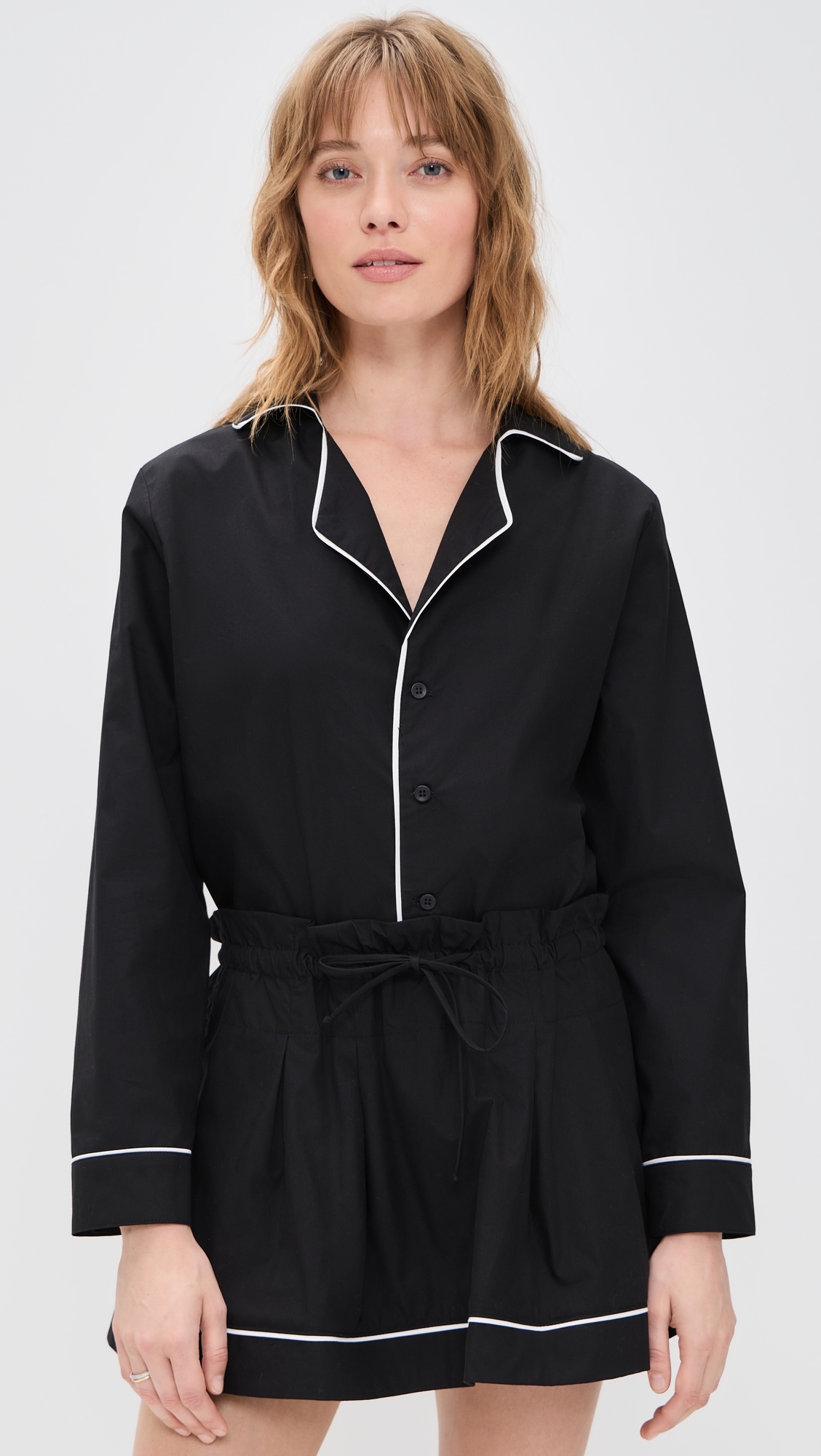 Madeleine Top Black/White