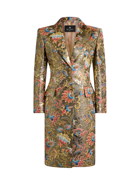 Paisley Jacquard Coat