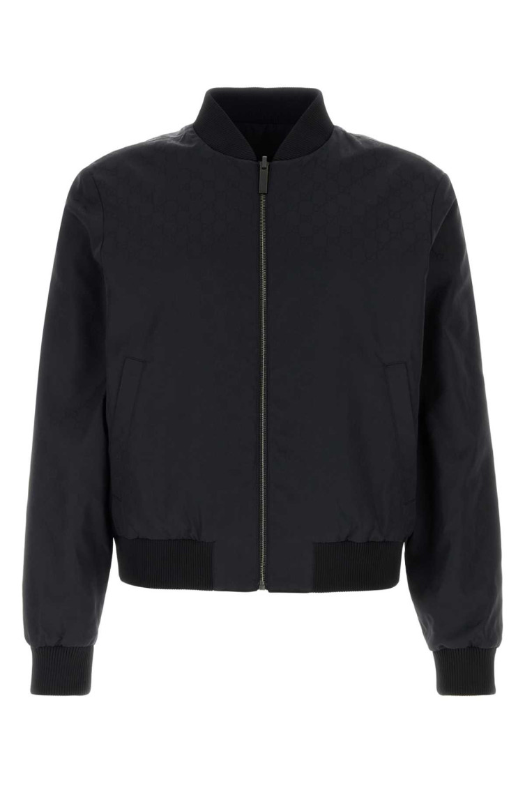 Gucci - gg reversible faille jacket ribbed tri