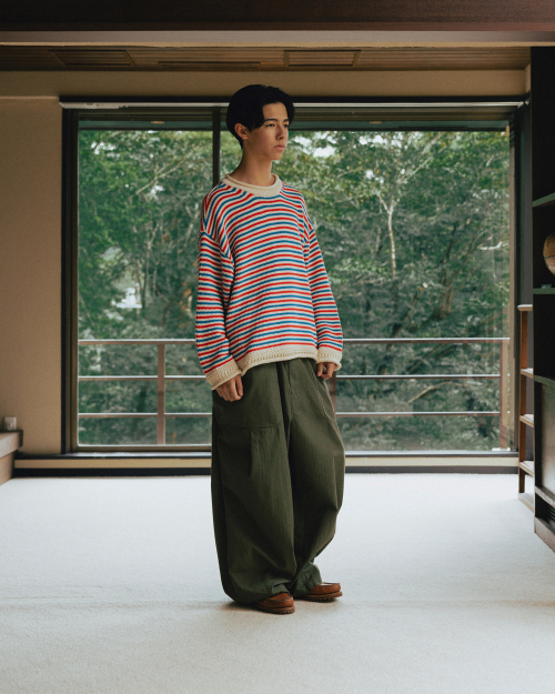 Herringbone Fatigue Balloon Pants