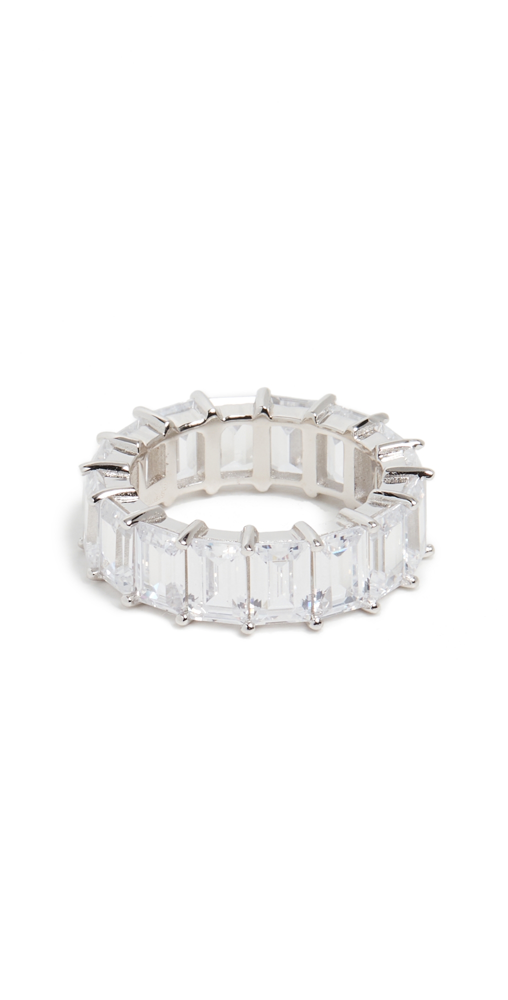Baguette Eternity Band Silver
