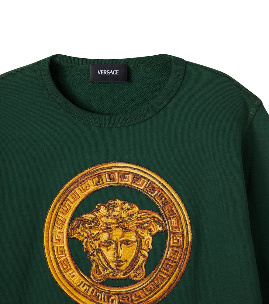 Medusa cotton jersey sweatshirt