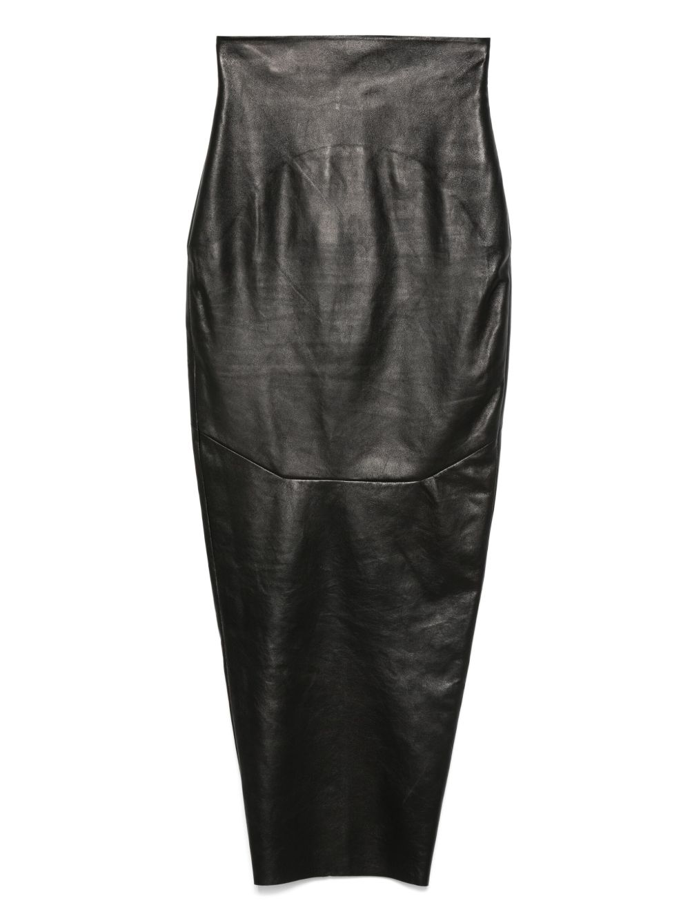 Leather maxi skirt - Black