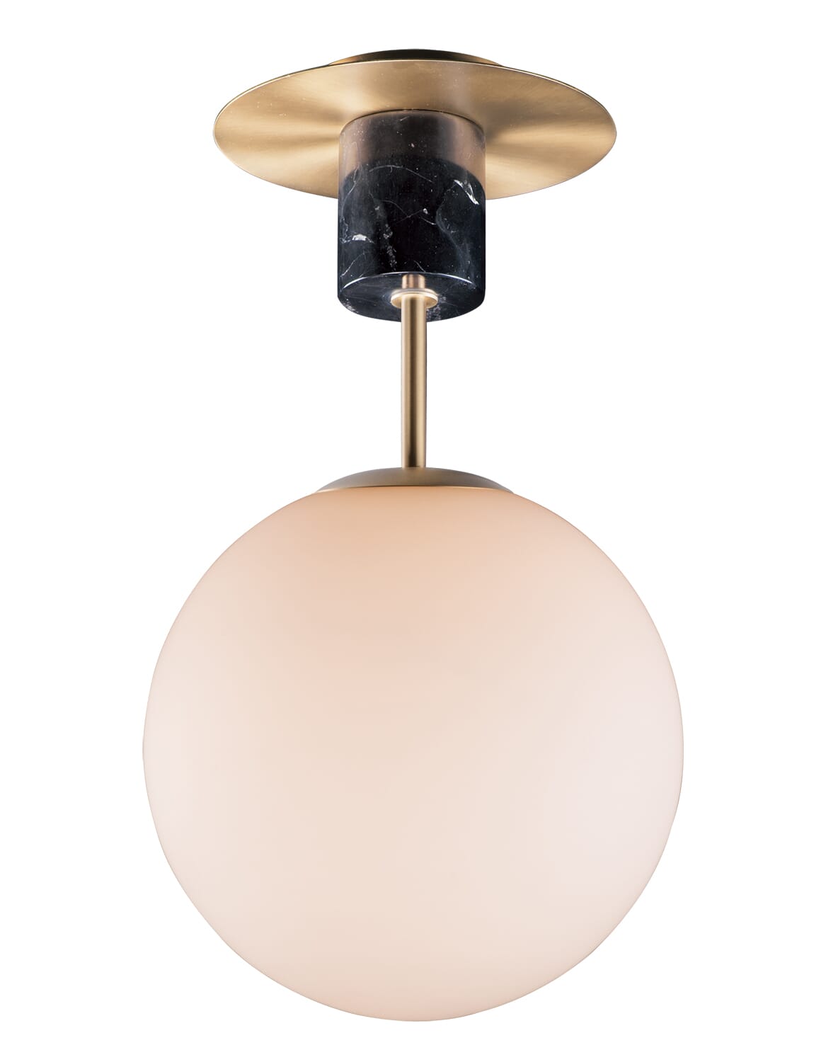 Maxim Vesper Ceiling Light in Satin Brass and Black - 26031SWSBRBK