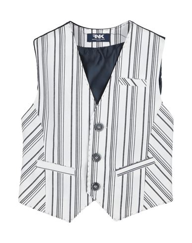 Infant Boy Tailored Vest White Size 24 Cotton, Elastane