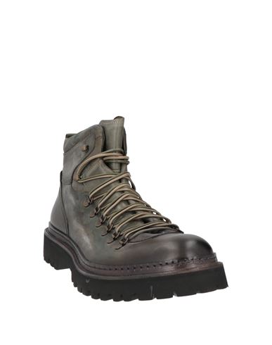 Man Ankle boots Military green Size 11 Leather