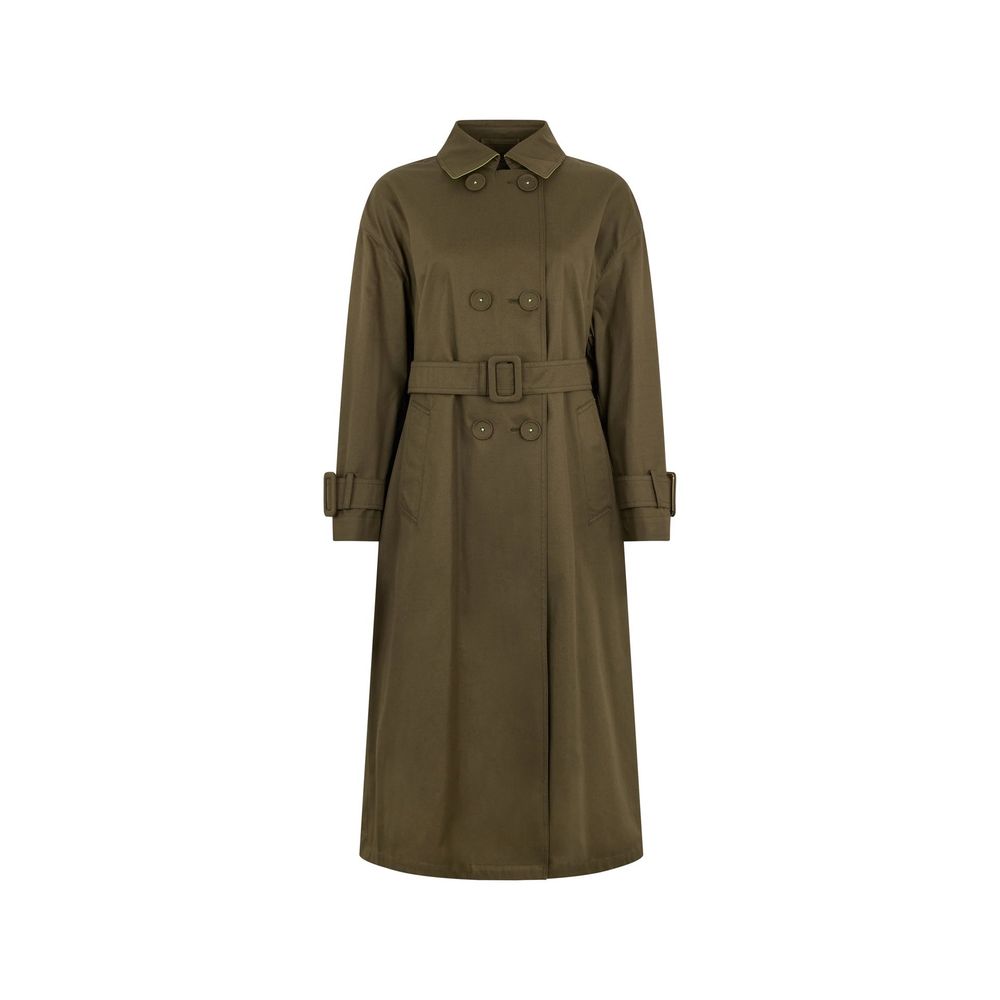 Cotton Trench Coat — Green