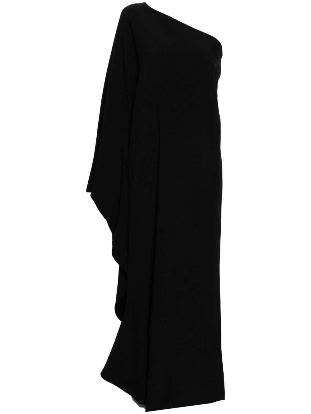 Balear one-shoulder gown - Black
