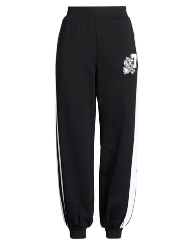 Woman Pants Black Size S Cotton, Elastane